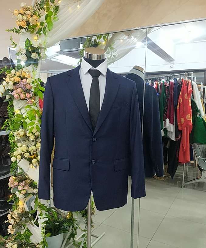 Navy Blue Playground Men Suit