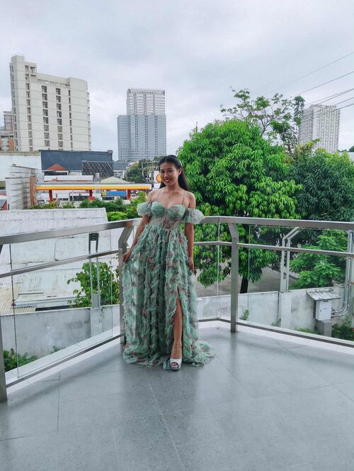 Sage Green Faeriesty Sweetheart Floral Print Prom Gown