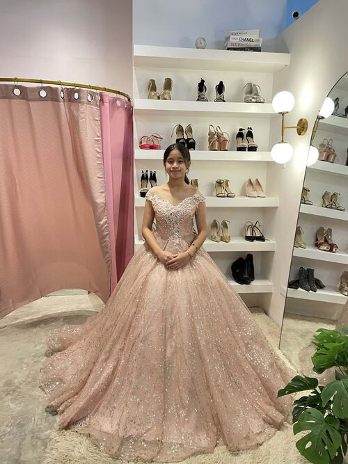 Rosegold Ball Gown