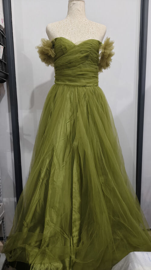 Faeriesty Olive Green Tulle Dress