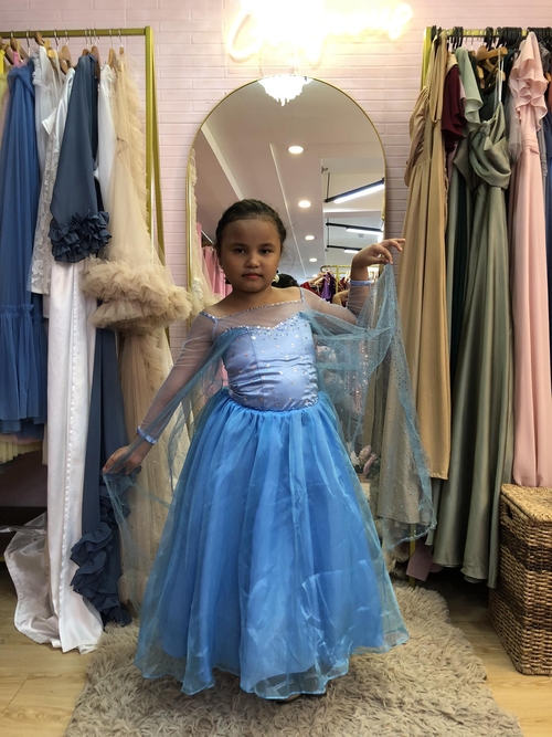 Princess Elsa Frozen Inspired Dress For Kids