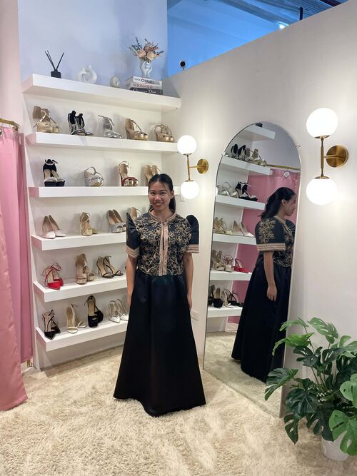 Hubog Black Filipiniana Bolero