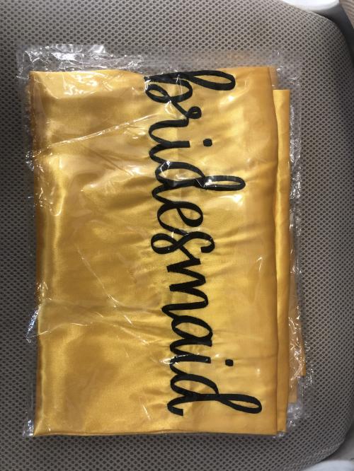 Yellow Mustard Satin Robe- Bridesmaid