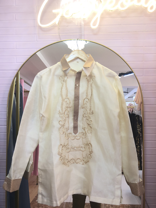 Modern Barong Double Collar