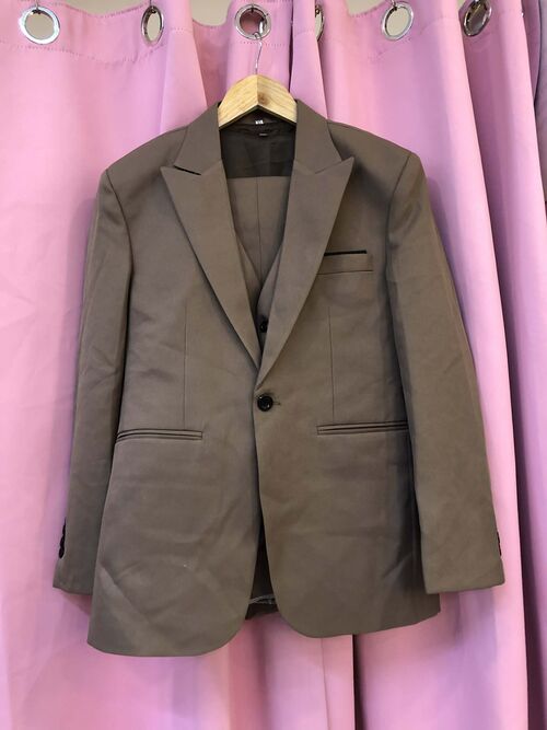 Brown Classic Single-Breasted Suit