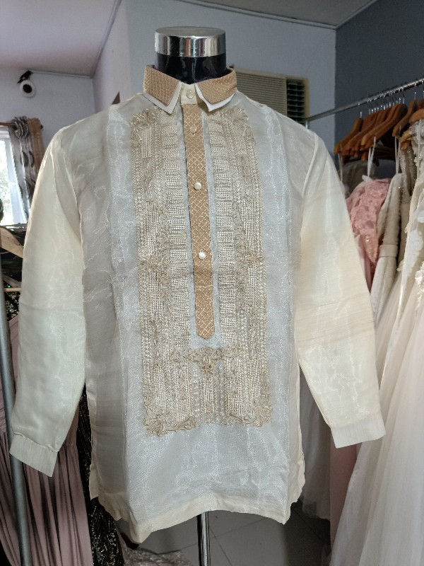 Cream Pina Organza Barong