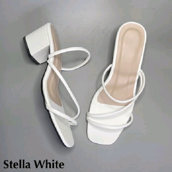 Stella White Heels