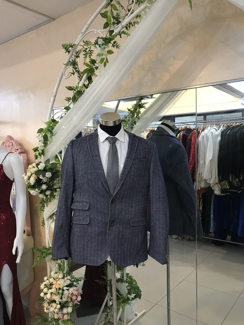 asos Zigzag Blue Suit Tuxedo