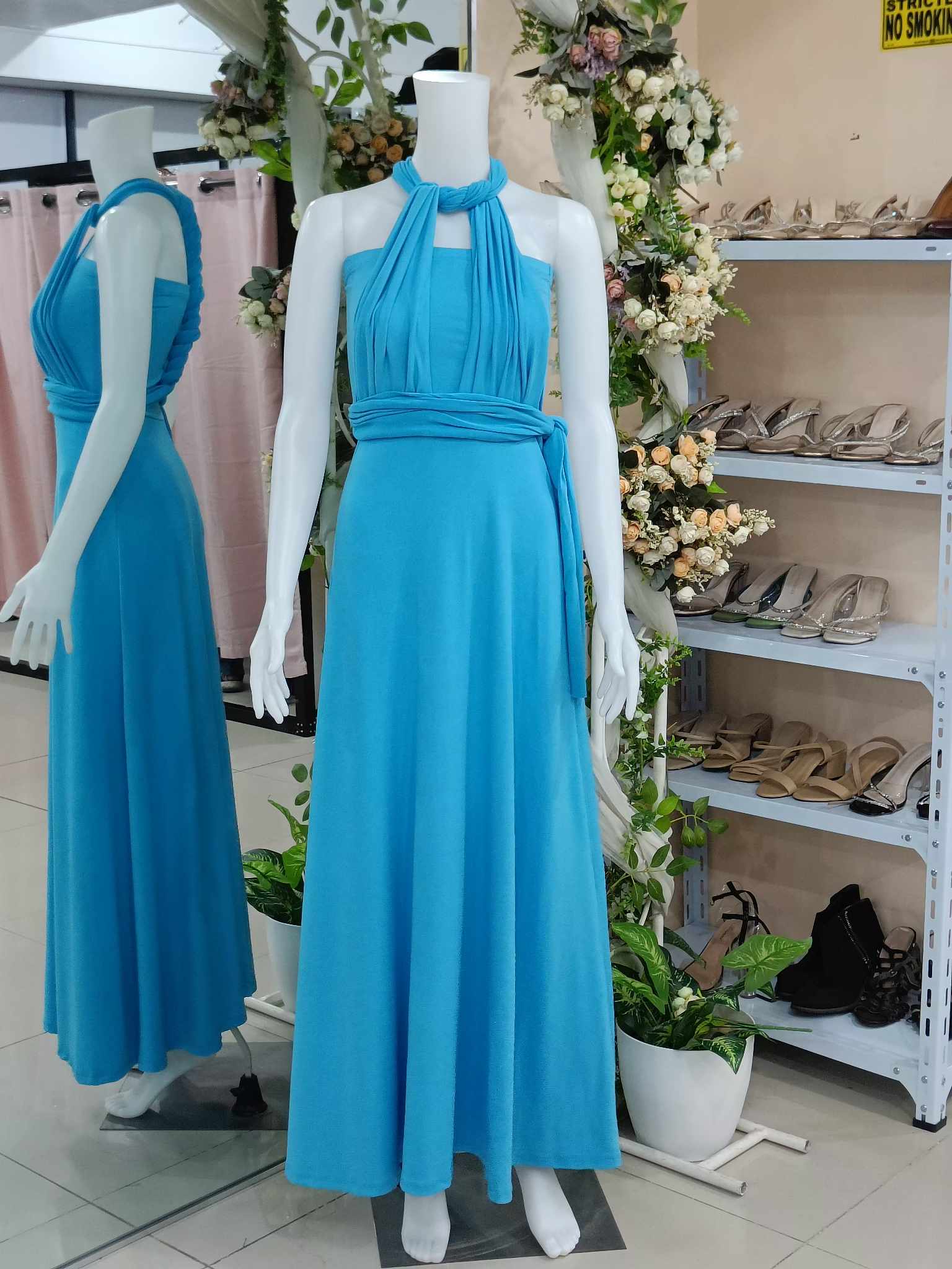 Aqua Blue Infinity Dress- Adult