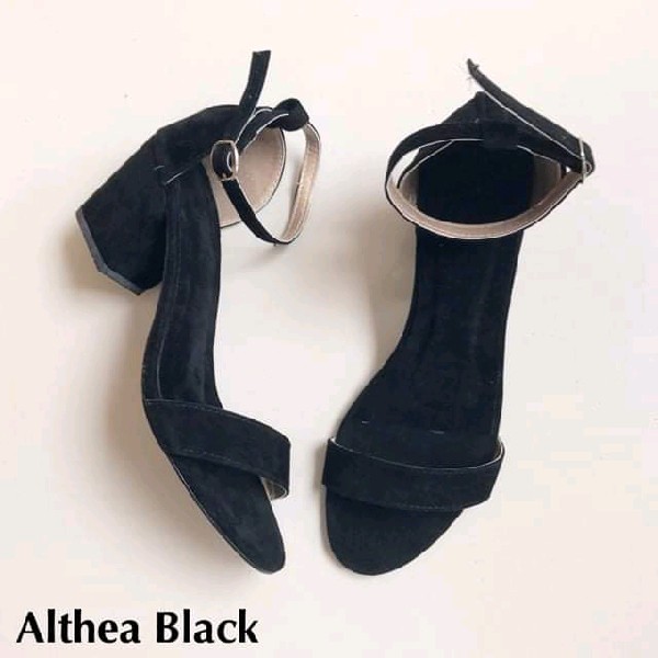 Althea Black Heels