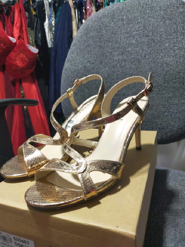 Step-One Rose Gold Strappy Heels