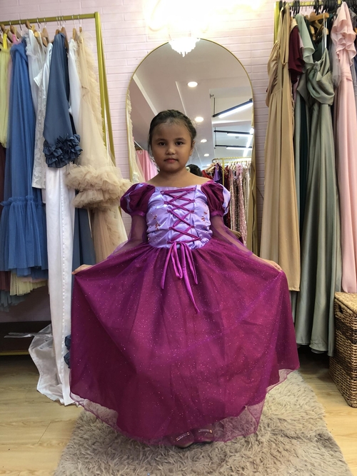Rapunzel Disney Inspired Dress For Kids